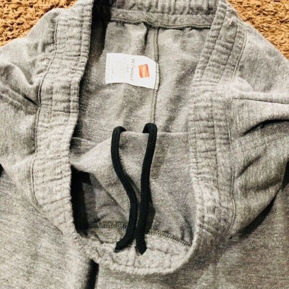 Hanes Men's French Terry Jogger Pants Sweat Lounge Elastic Waist Size Large NWT - Picture 4 of 8